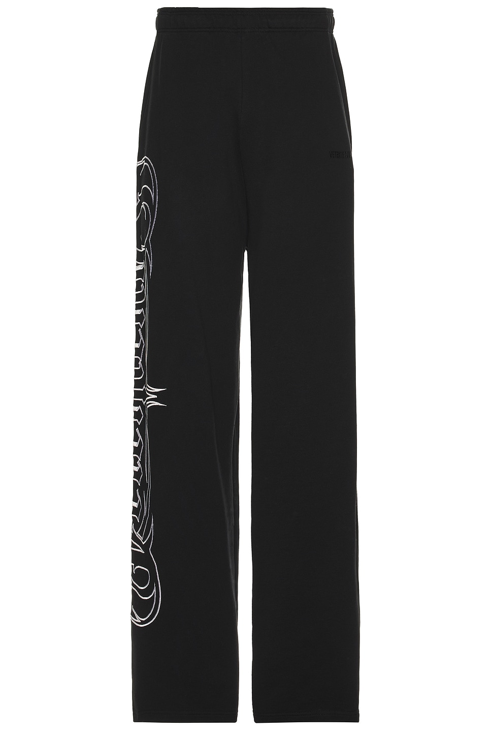 Metal Embroidered Sweatpants in Black