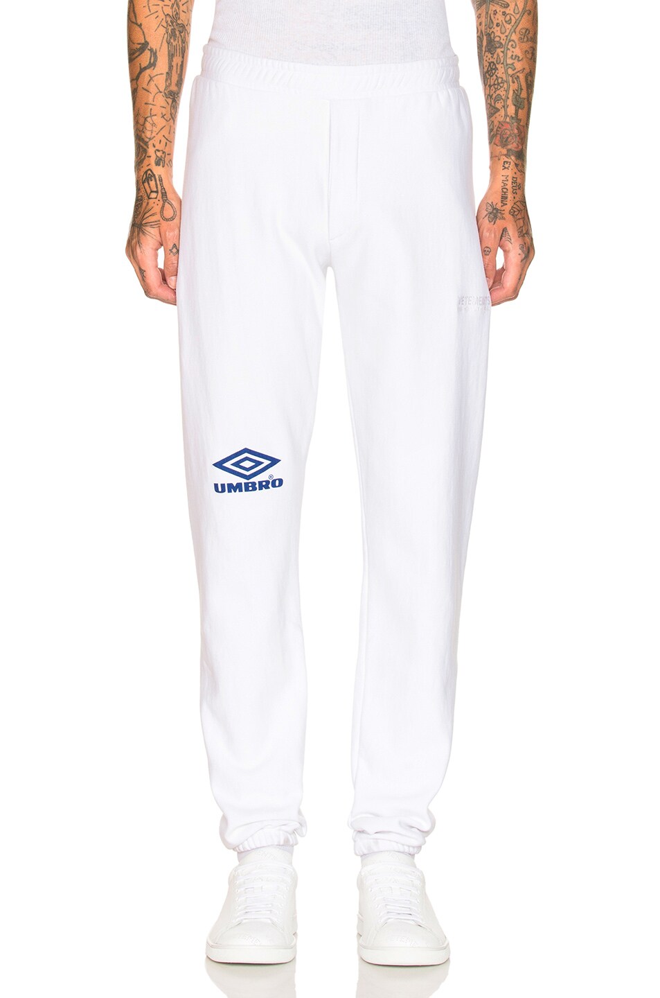 Image 1 of VETEMENTS x Umbro Sweatpants in White & Blue