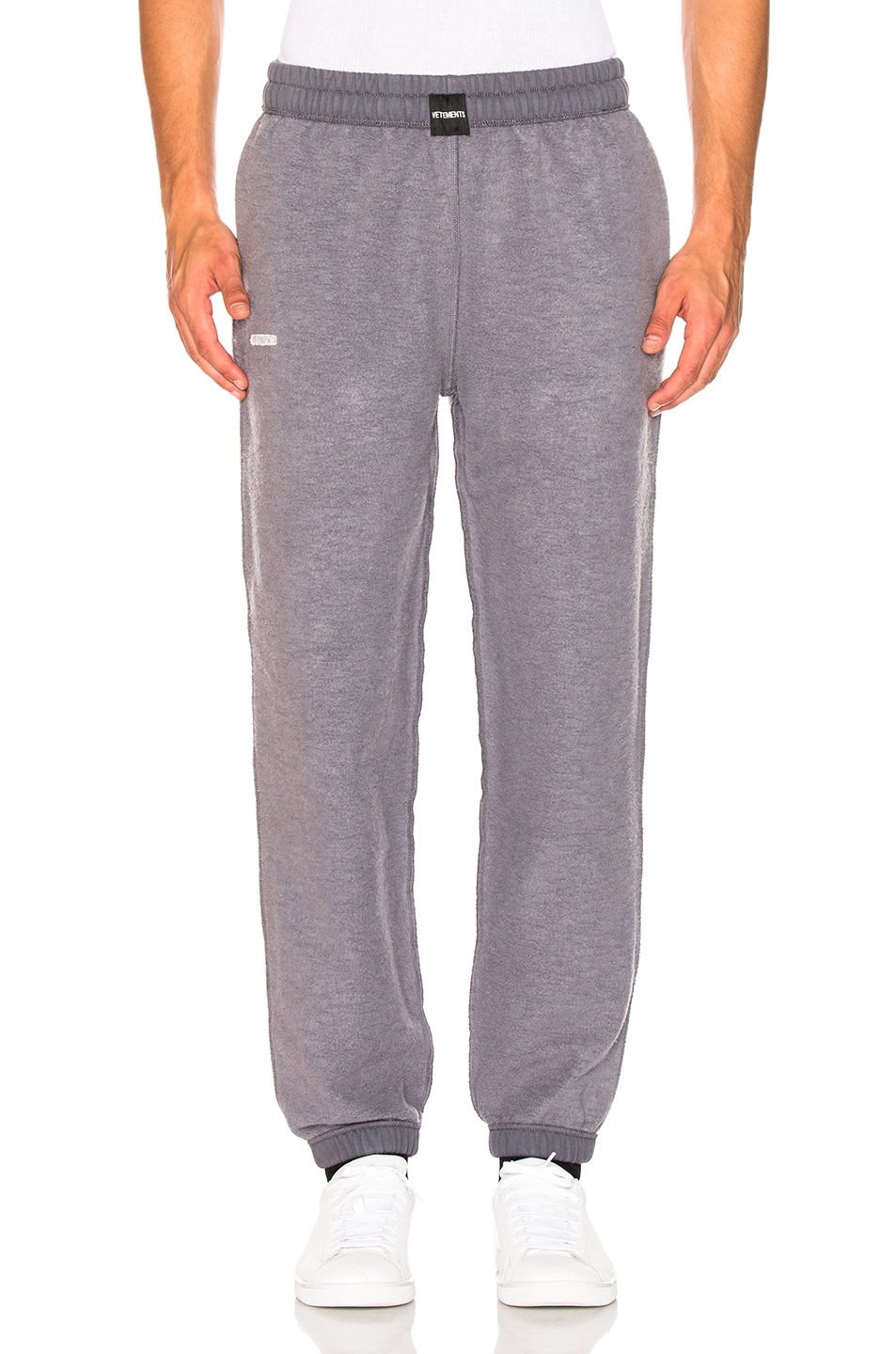 Image 1 of VETEMENTS Oversized Inside Out Sweatpants in ice Blue