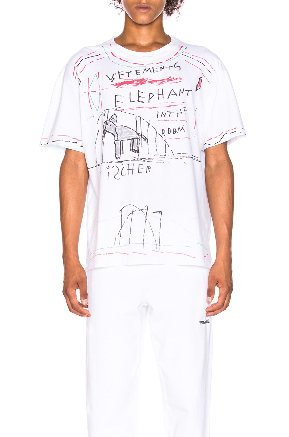 Image 1 of VETEMENTS Elephant Marta Tee in White