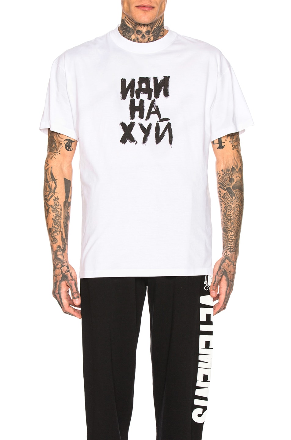 Image 1 of VETEMENTS Fuck You Tee in White
