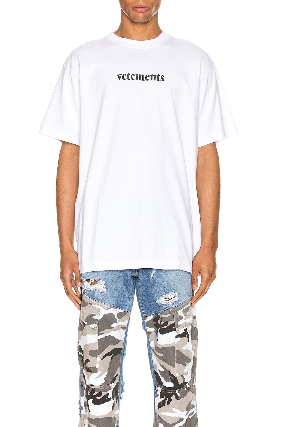 Image 1 of VETEMENTS Logo Tee in White