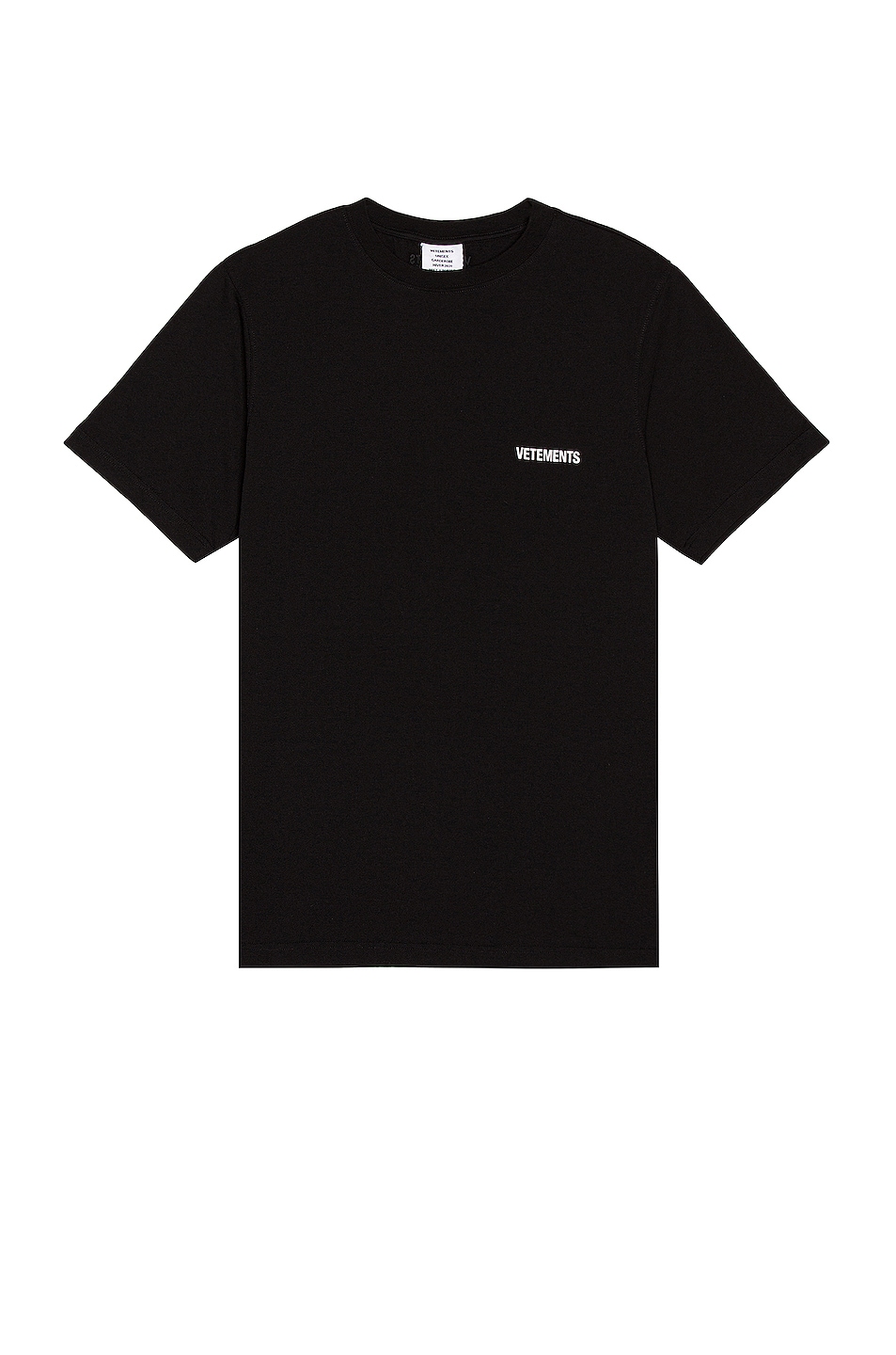 Image 1 of VETEMENTS Logo Front Back T-Shirt in Black