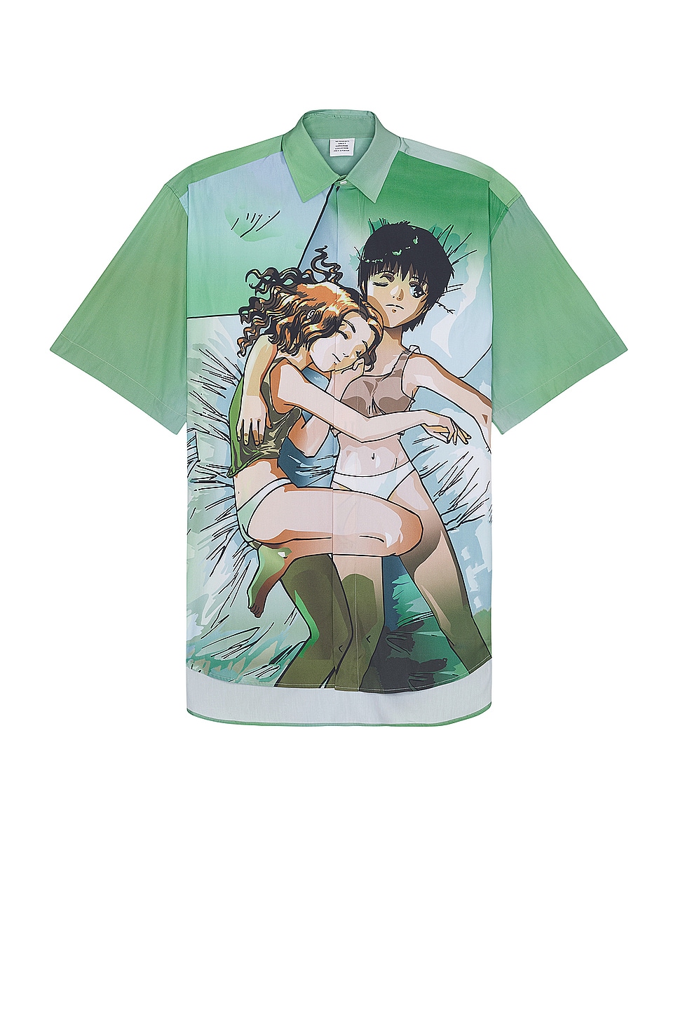 Image 1 of VETEMENTS Anime Short Sleeved Shirt in Green