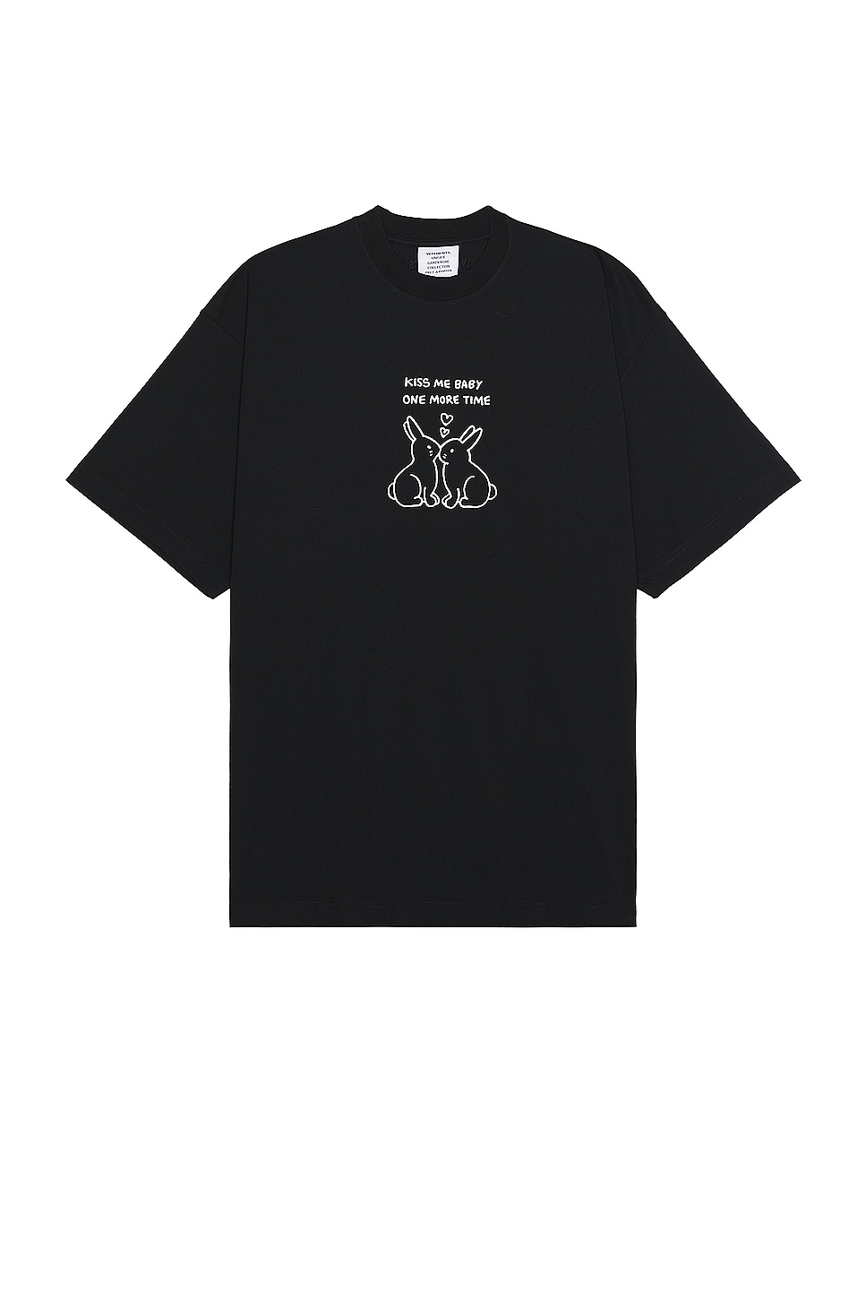 Image 1 of VETEMENTS Kissing Bunnies T-shirt in Black