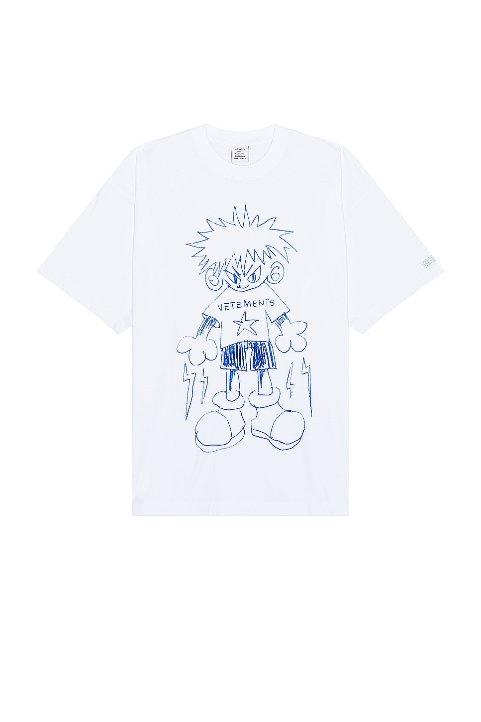 Image 1 of VETEMENTS Scribbled Teen T-shirt in White