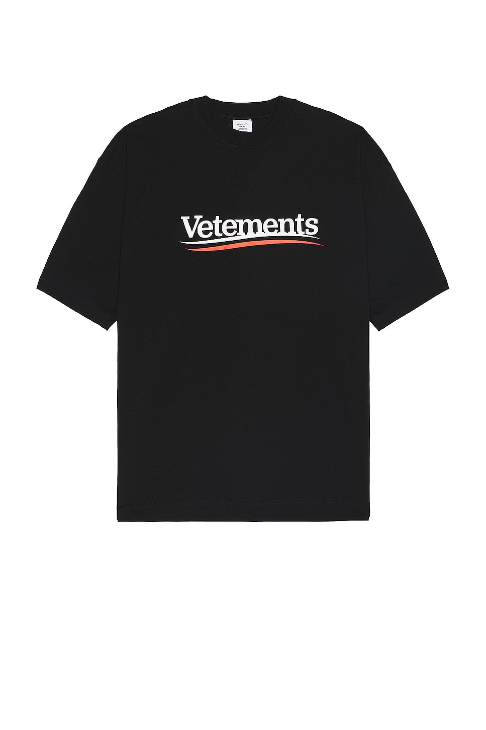 Image 1 of VETEMENTS Campaign Logo T-shirt in Black