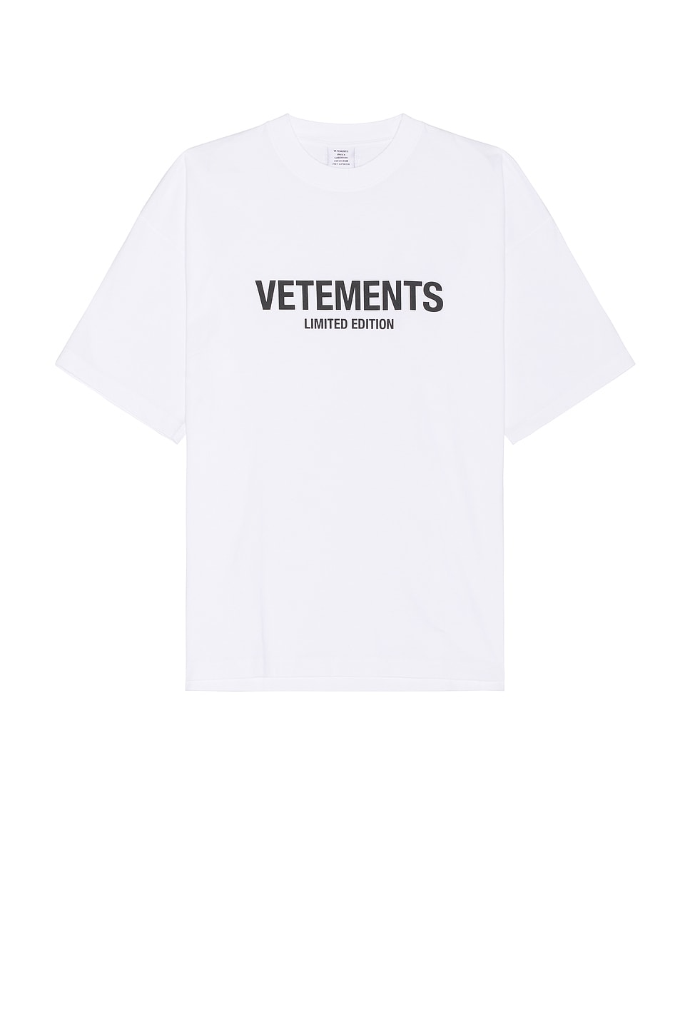 Shop Vetements Limited Edition Logo T-shirt In White