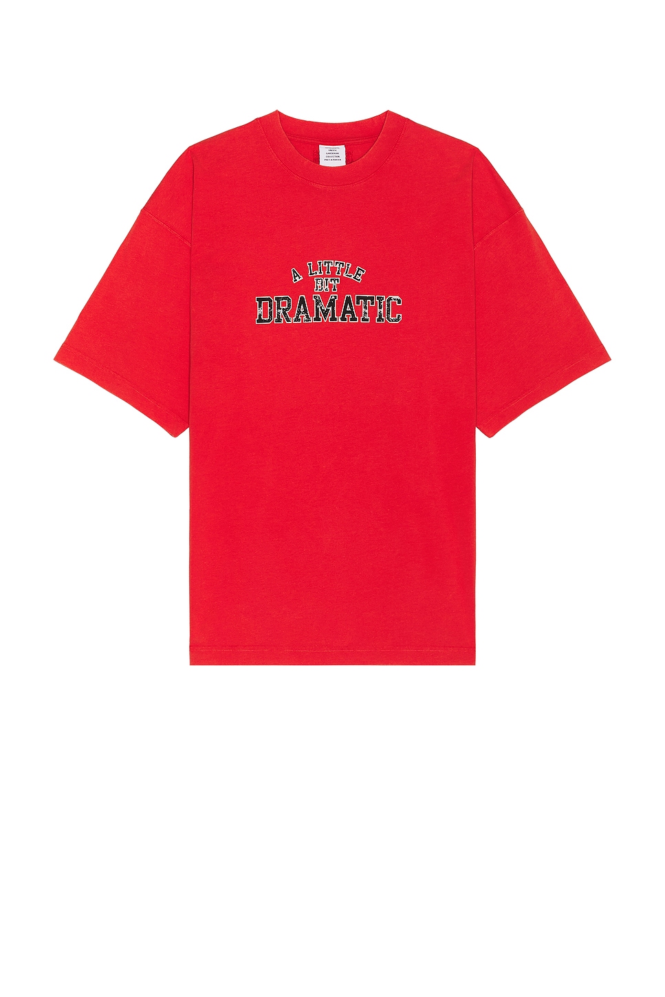 Shop Vetements A Little Bit Dramatic T-shirt In Red