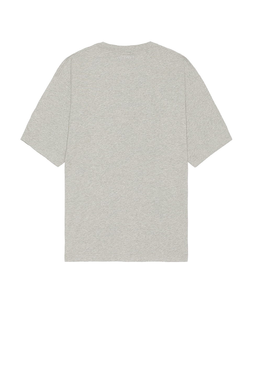 Shop Vetements Crystal Paris T-shirt In Grey Melange