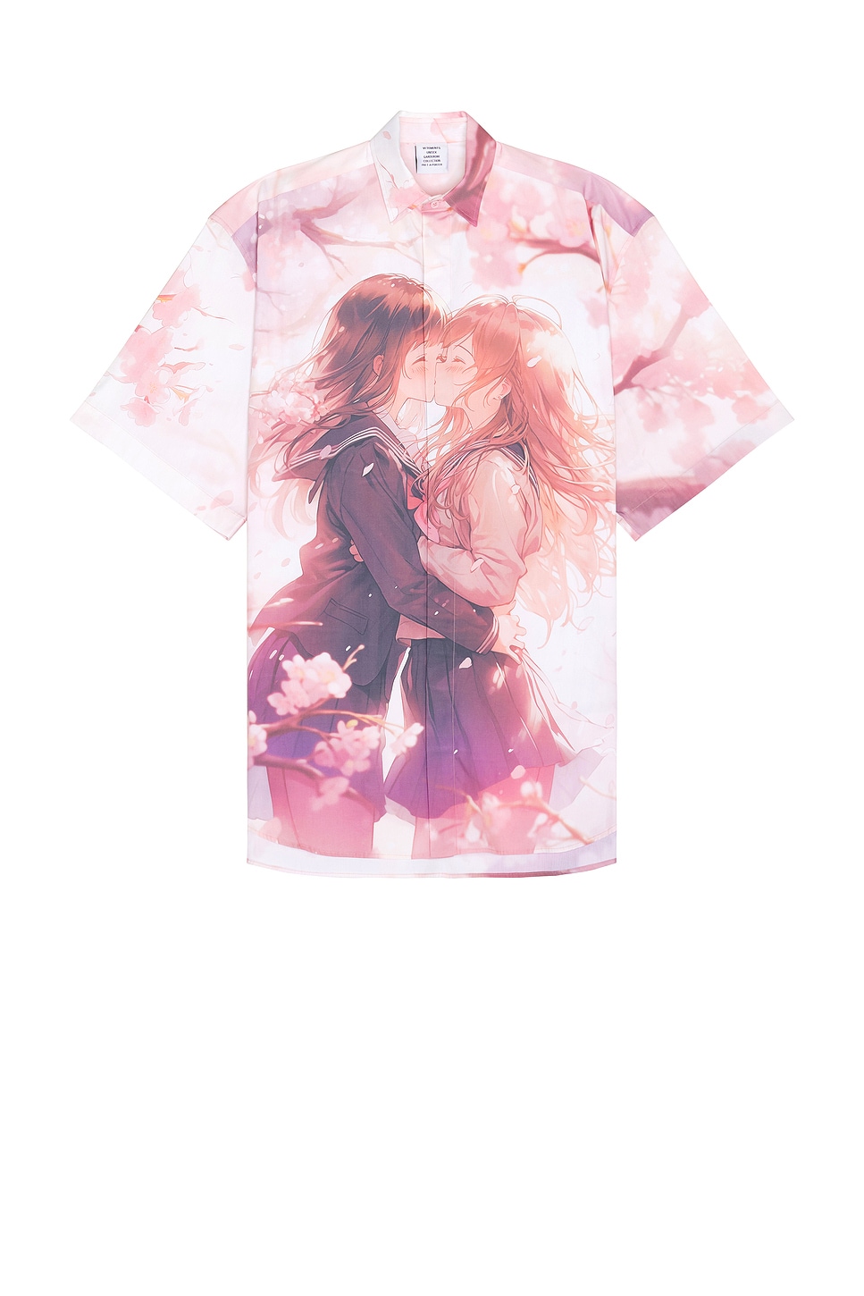 Image 1 of VETEMENTS Anime Short Sleeved Shirt in Pink