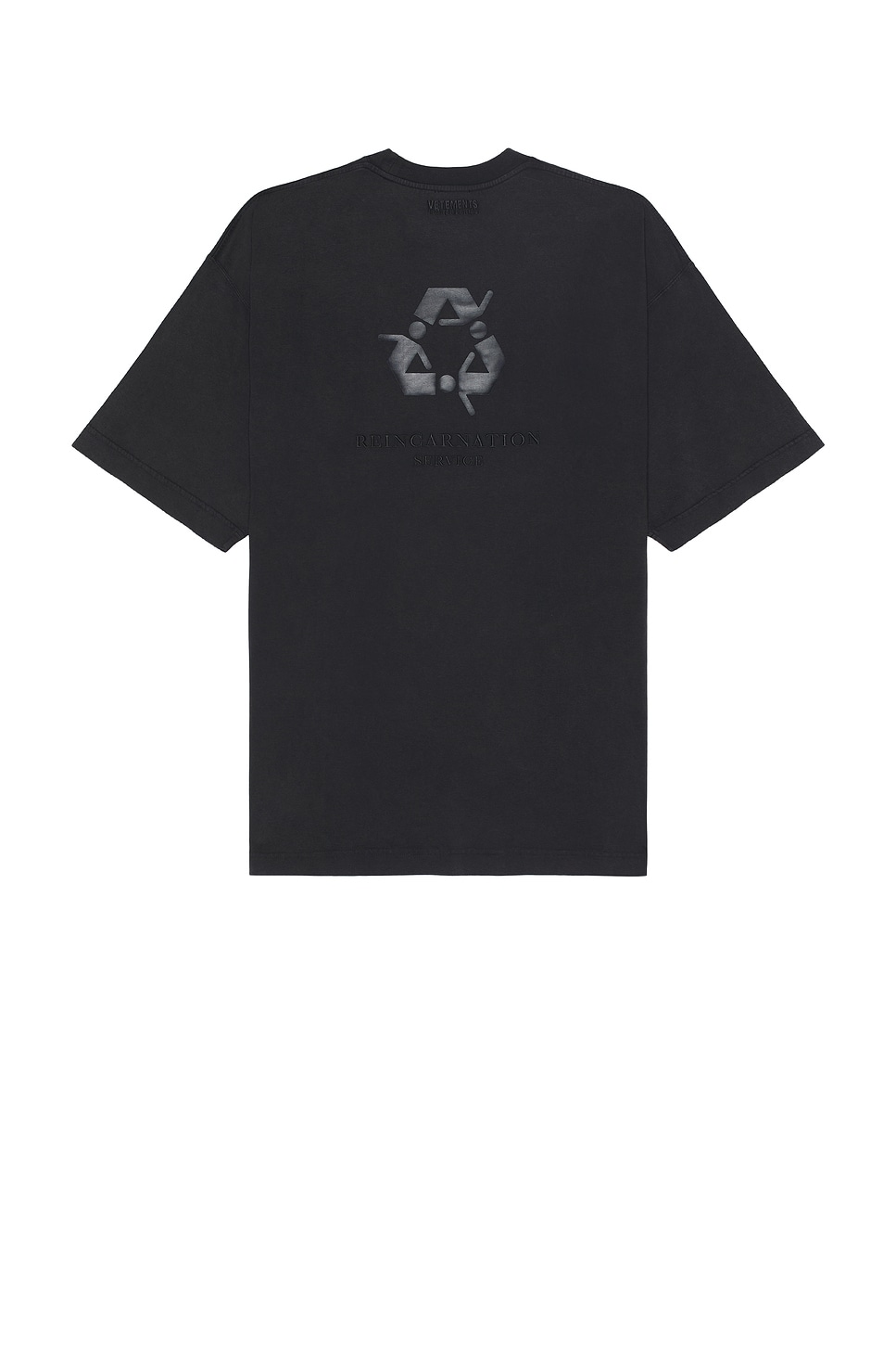 Shop Vetements Not Doing Shit Today T-shirt In Blackout