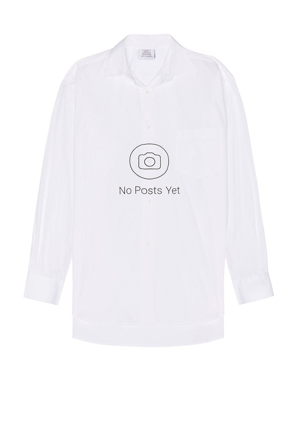 No Posts Classic Shirt in White