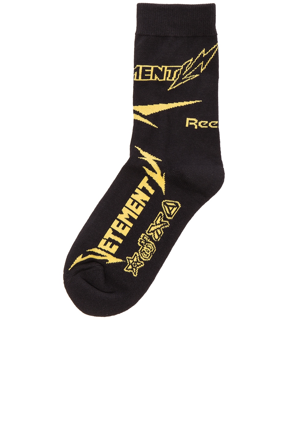 Image 1 of VETEMENTS x Reebok Short Metal Socks in Black