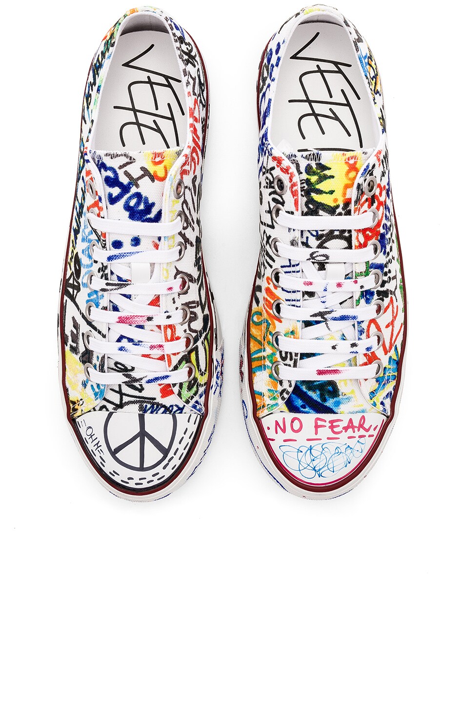 Image 1 of VETEMENTS Graffiti Low Tops in White