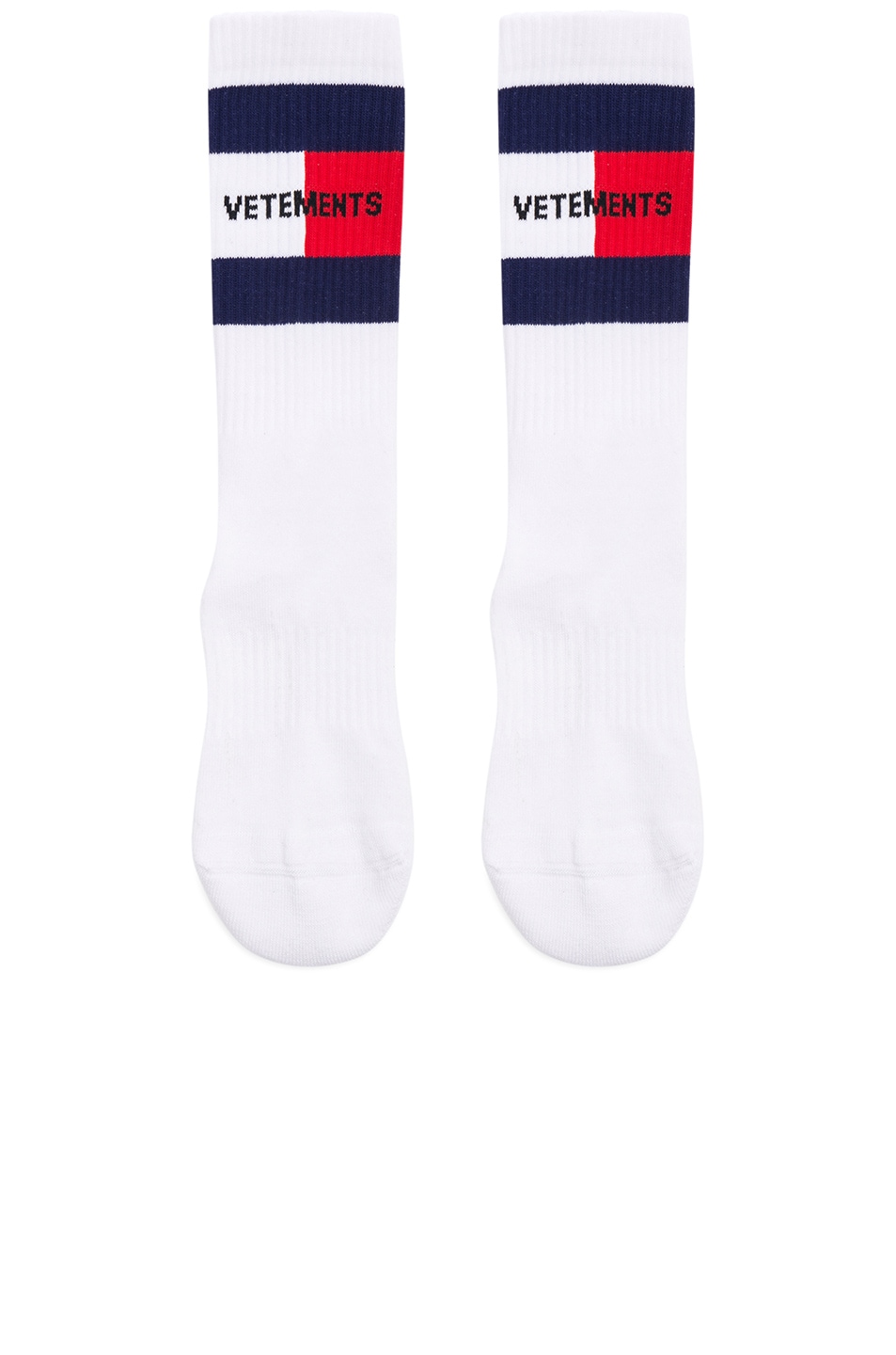 Image 1 of VETEMENTS Logo Socks in White
