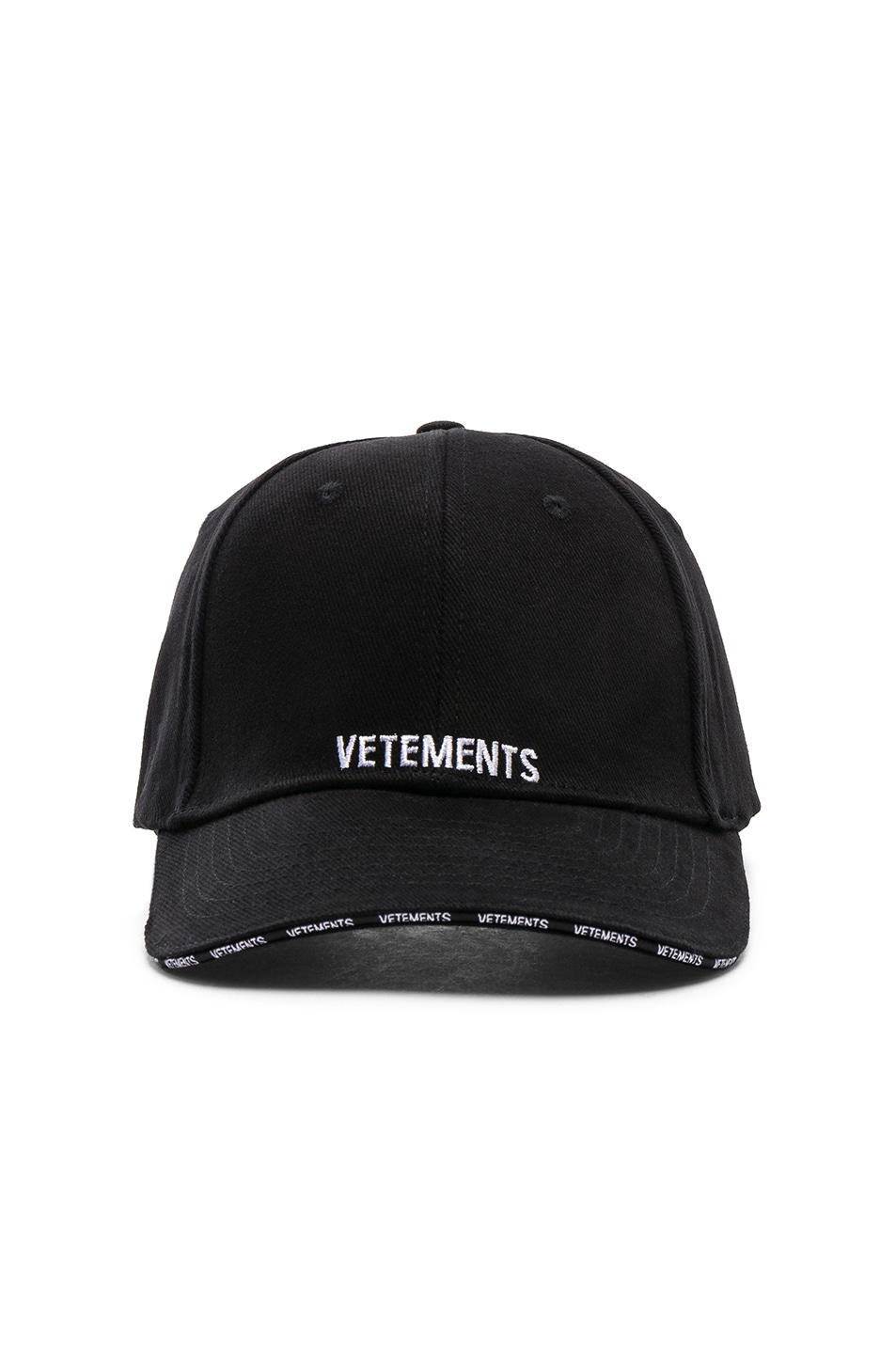 Image 1 of VETEMENTS Logo Cap in Black