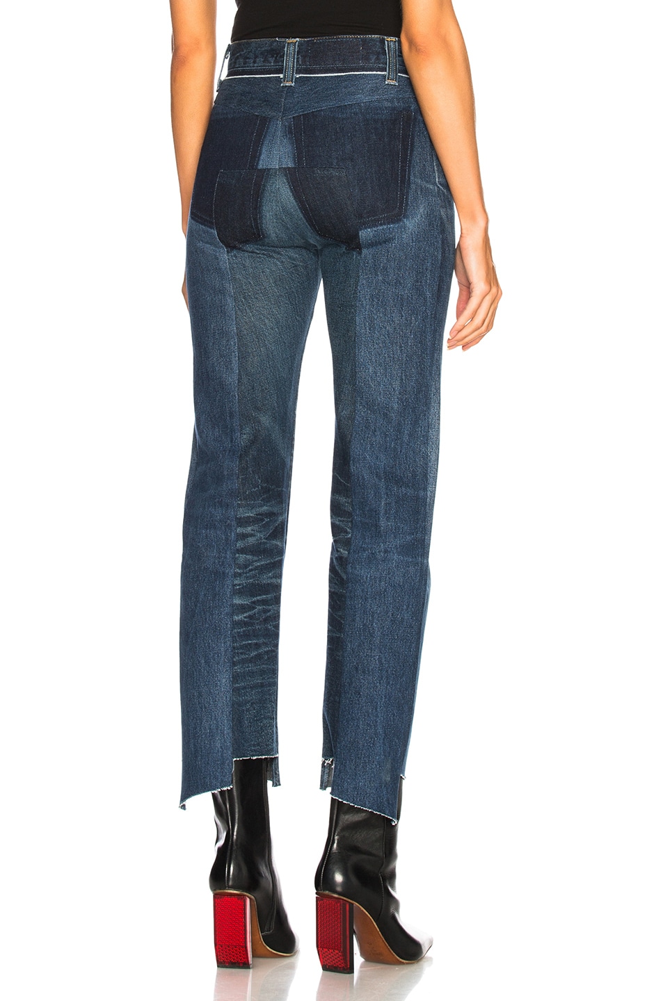 VETEMENTS Reworked Push Up Jeans in Blue | FWRD