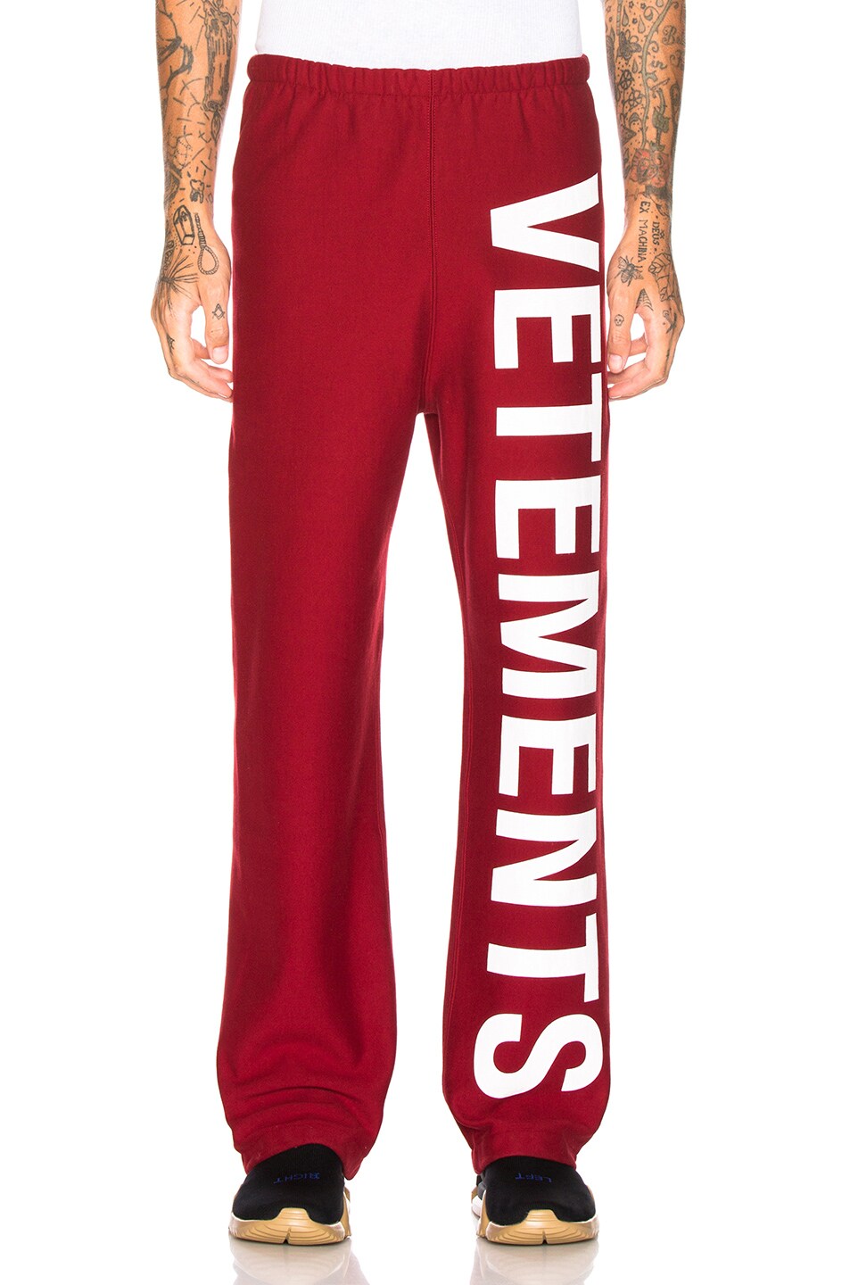 Image 1 of VETEMENTS Logo Sweatpants in Red