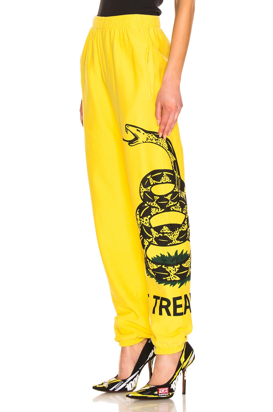 Image 1 of VETEMENTS Snake Sweatpant in Yellow