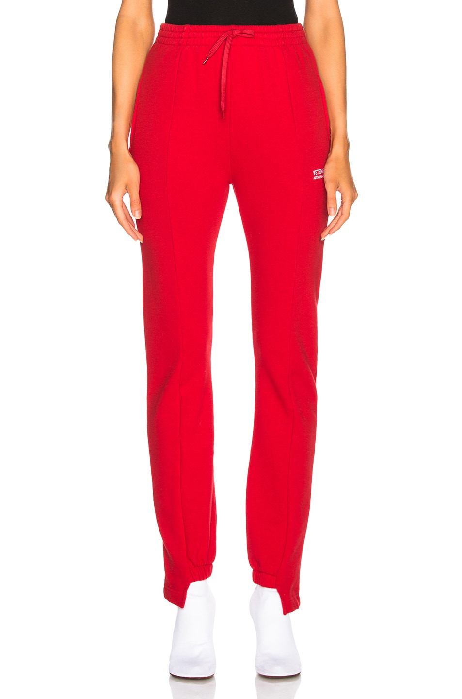 Image 1 of VETEMENTS Push Up Jogging Sweatpants in Red