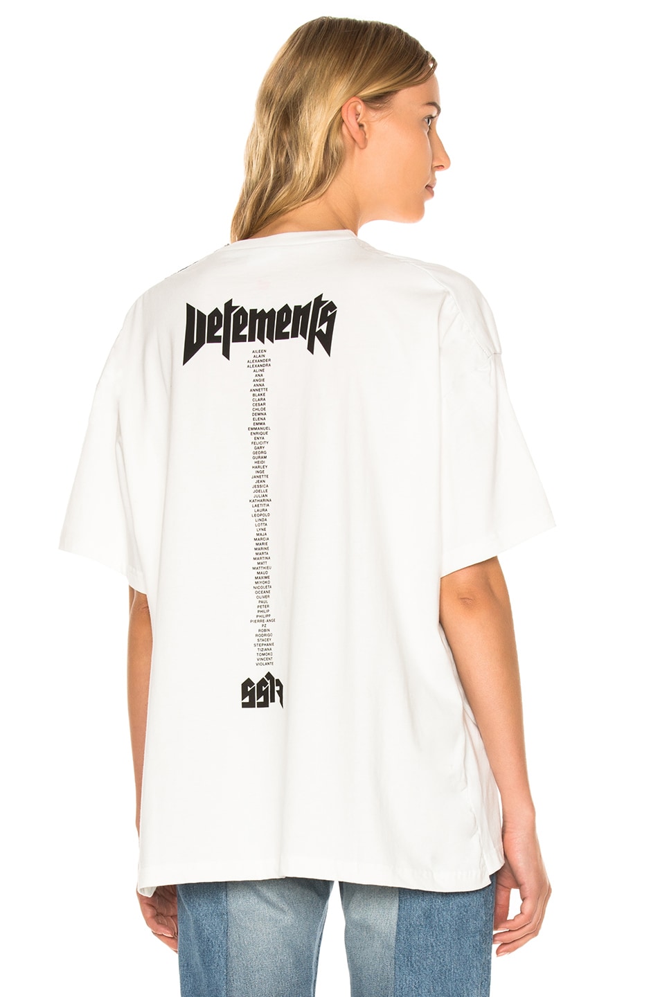 Image 1 of VETEMENTS x Hanes Staff Oversized Tee in White