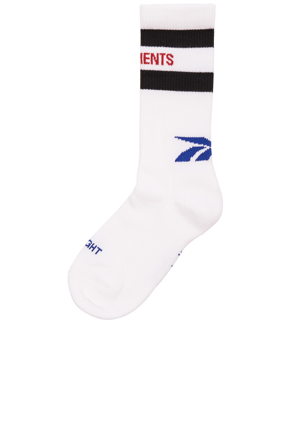 Image 1 of VETEMENTS x Reebok Short Classic Socks in White