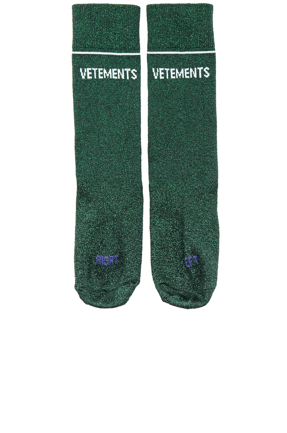 Image 1 of VETEMENTS Lurex Socks in Green