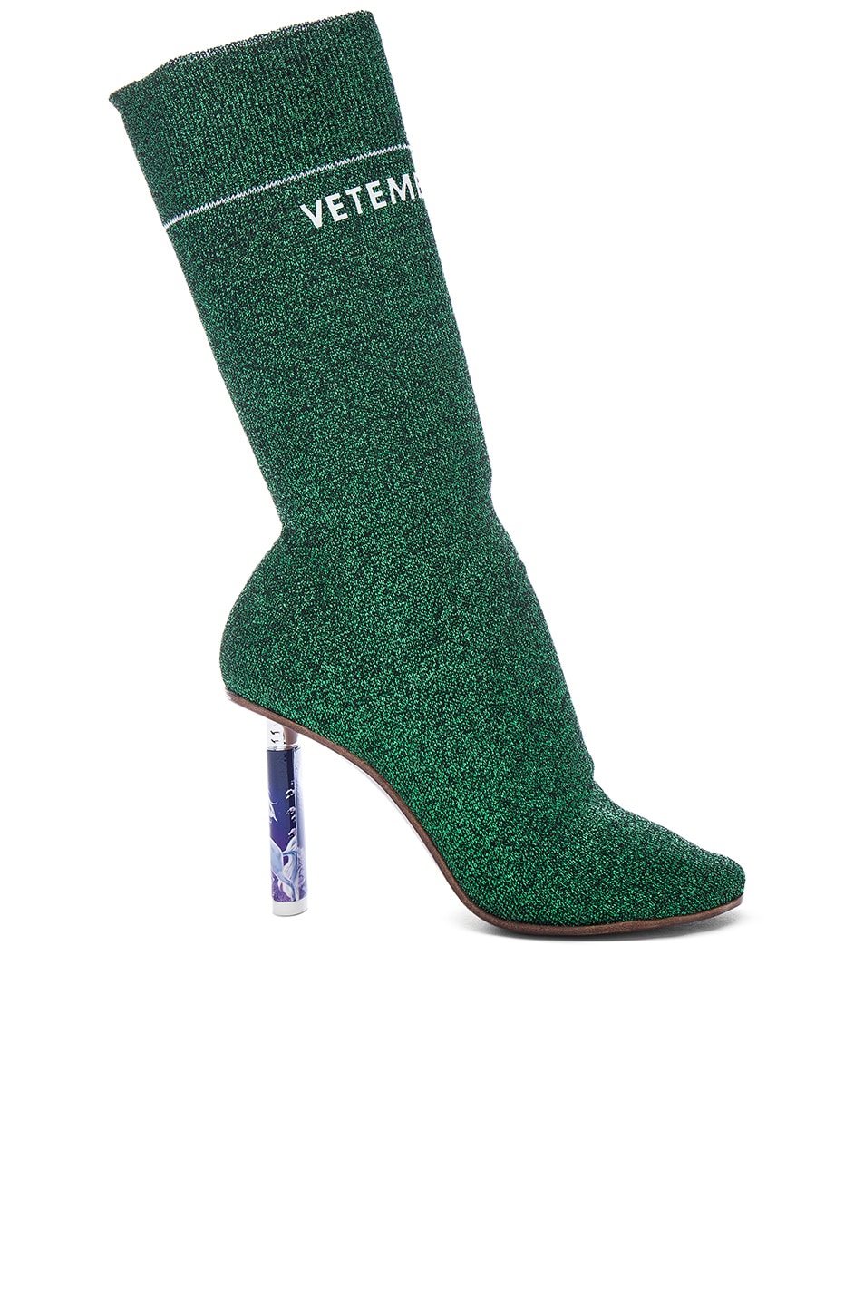 Image 1 of VETEMENTS Sock Ankle Boots in Green