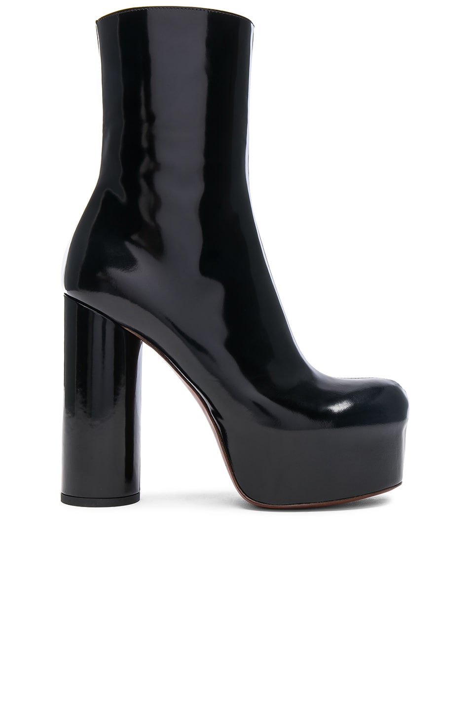 Image 1 of VETEMENTS Leather Platform Boots in Black