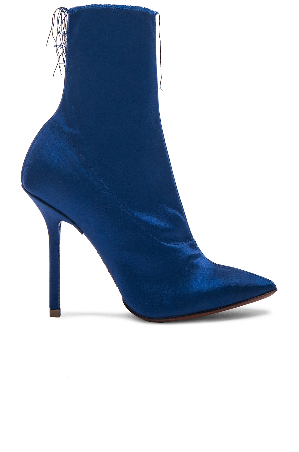 VETEMENTS Satin Ankle Boots in Blue | FWRD