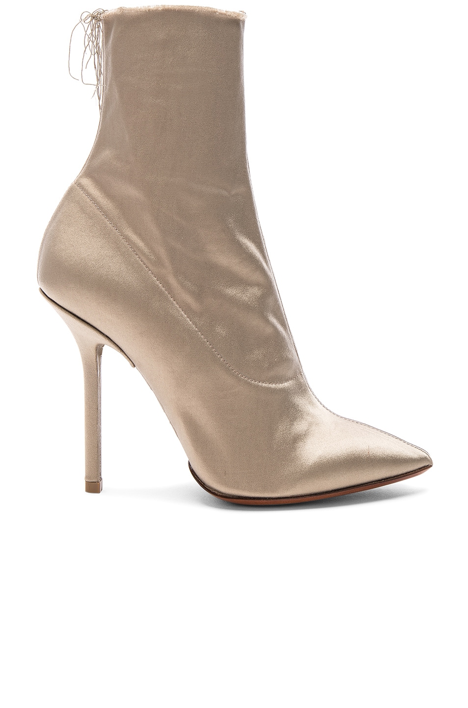 Image 1 of VETEMENTS Satin Ankle Boots in Taupe