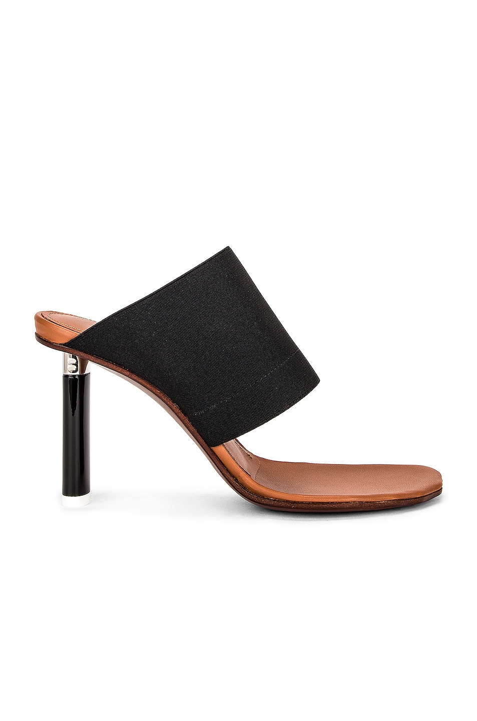 Image 1 of VETEMENTS Toe Shape Lighter Heel Sandals in Black