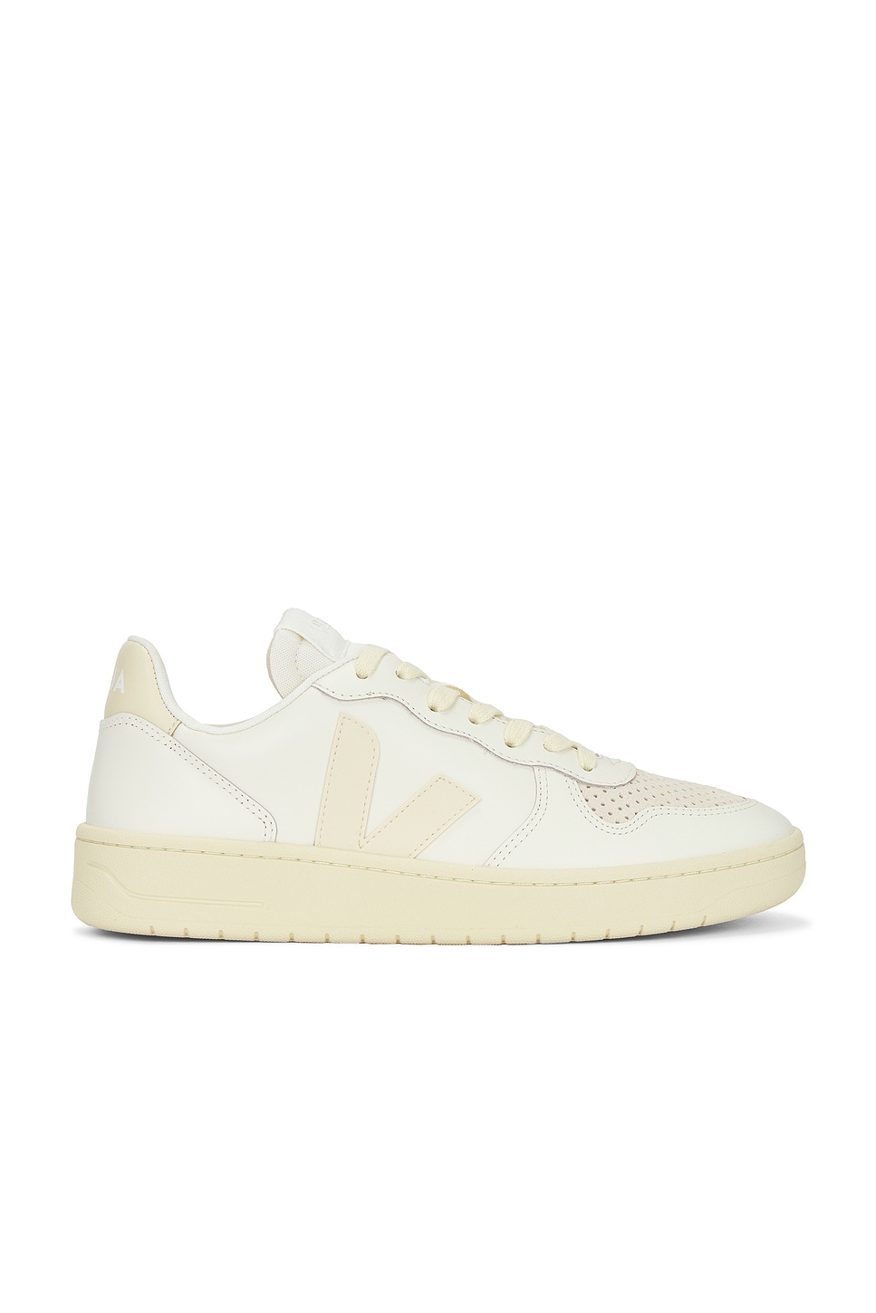 Image 1 of Veja V-10 Sneakers in Pure & Calcaire