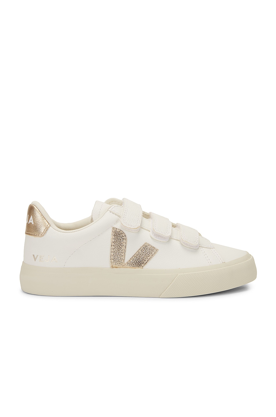 Image 1 of Veja Chromefree Leather Sneaker in Extra White & Platine