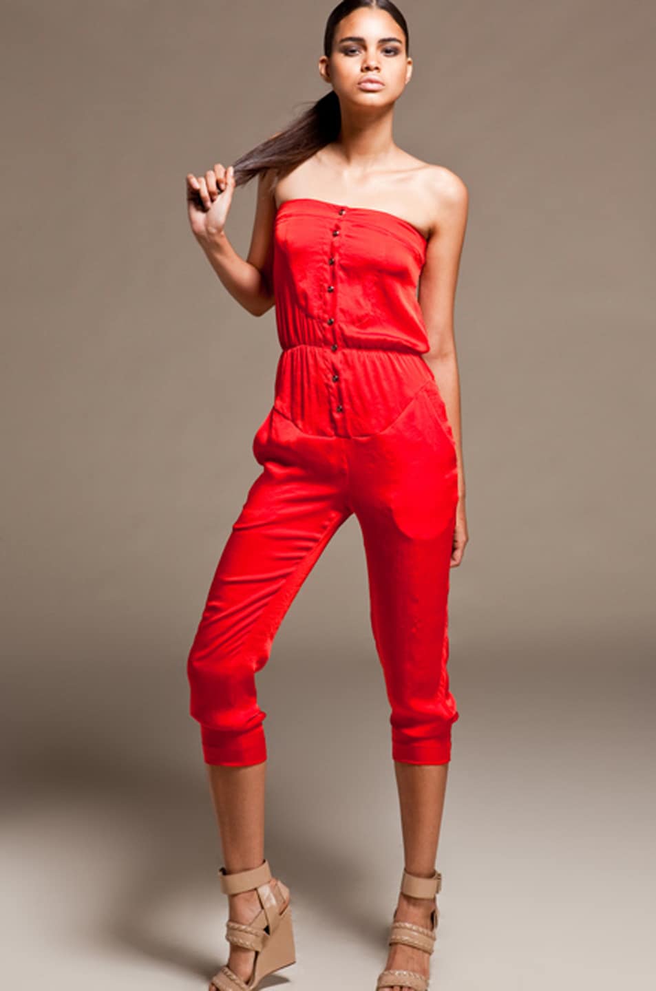 Image 1 of Viktor & Rolf Jumpsuit in Red