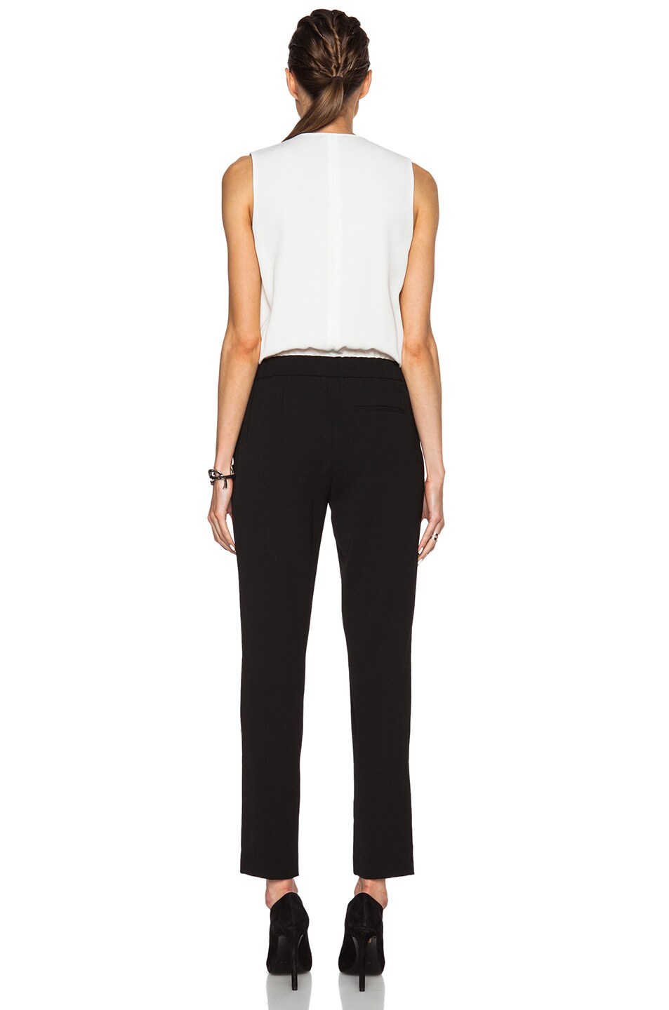 Vince Colorblock Jumpsuit in Black & Off White | FWRD