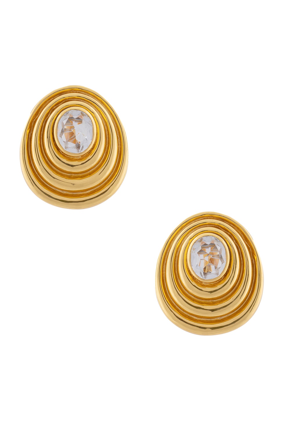 Presence Earrings in Metallic Gold