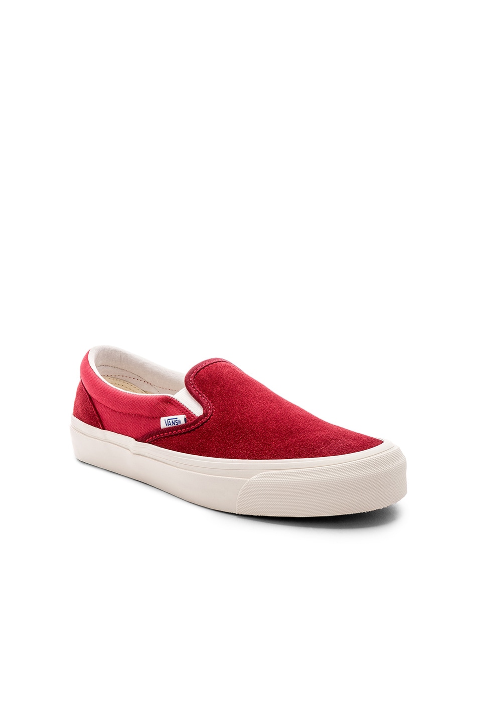 Image 1 of Vans Vault OG Classic Slip On LX in Sun Dried Tomato & Mineral Red