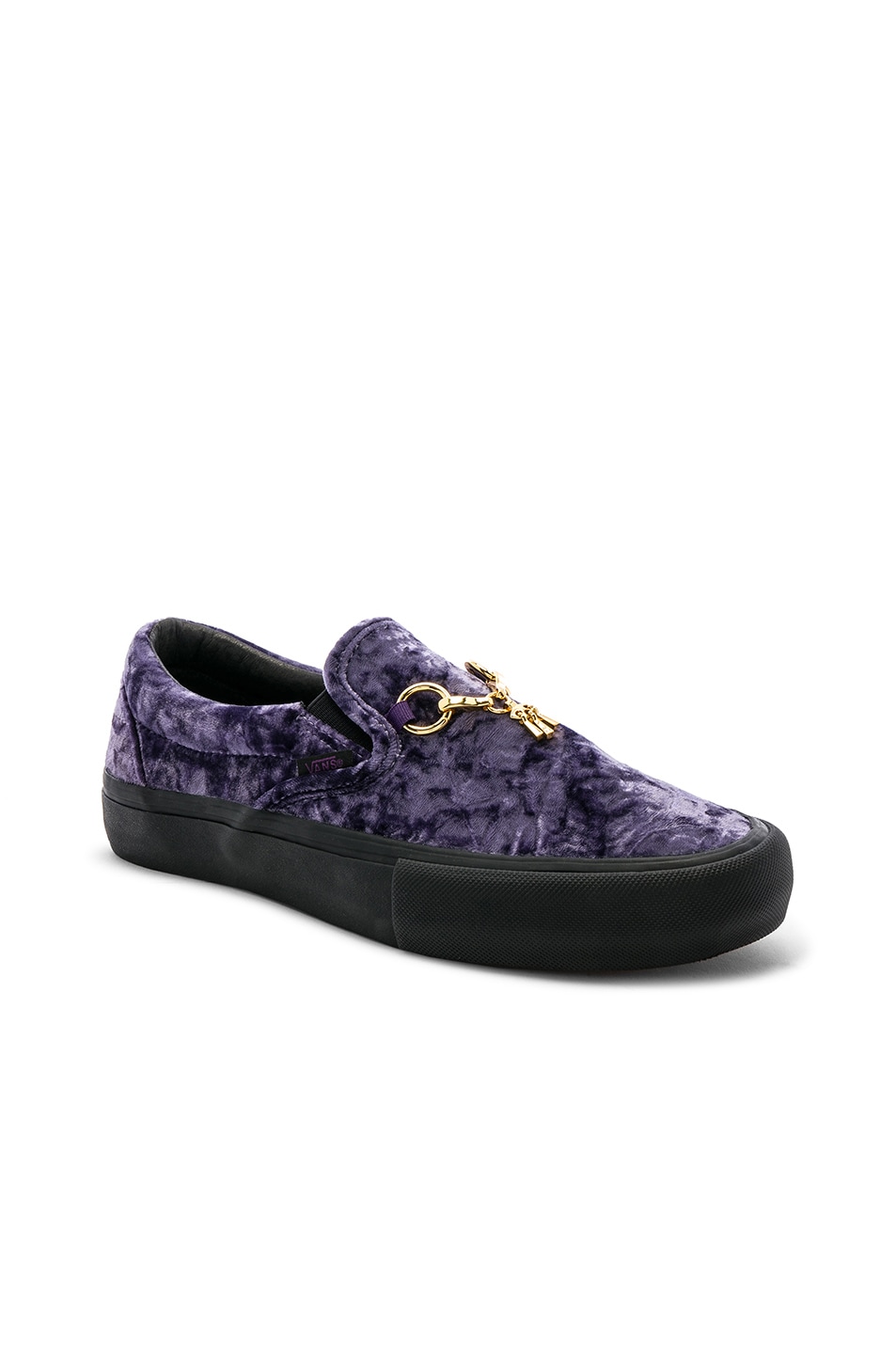 Image 1 of Vans Vault x NEEDLES Velvet Classic Slip-on in Purple & Black