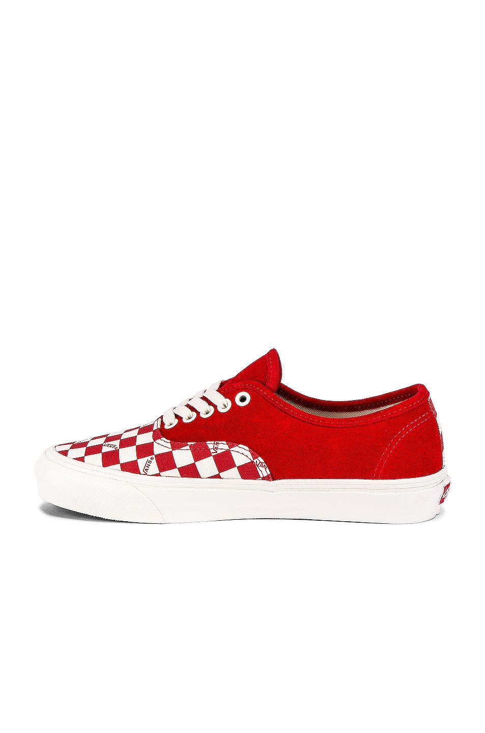 racing red checkered vans