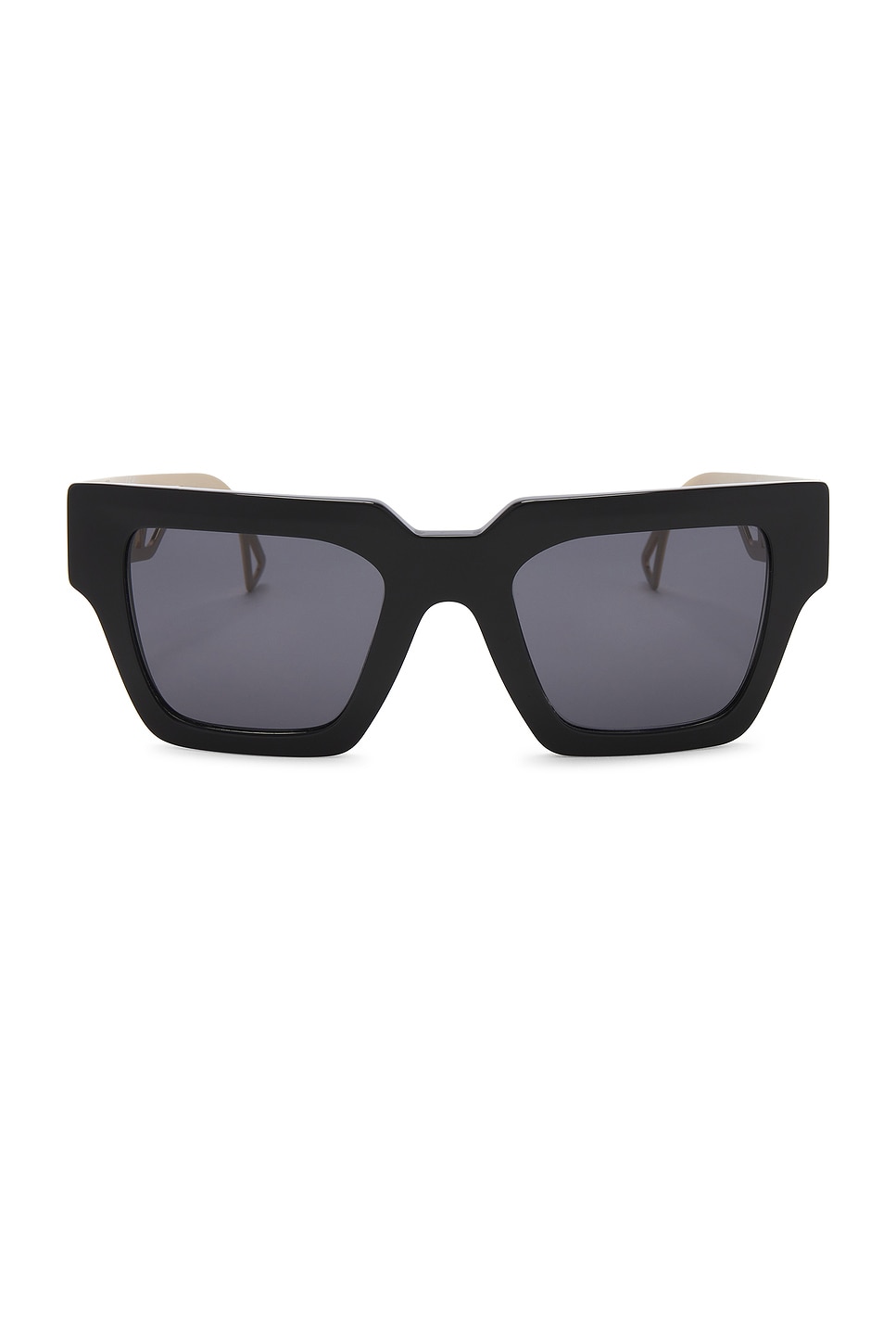 Shop Versace Square Sunglasses In Black