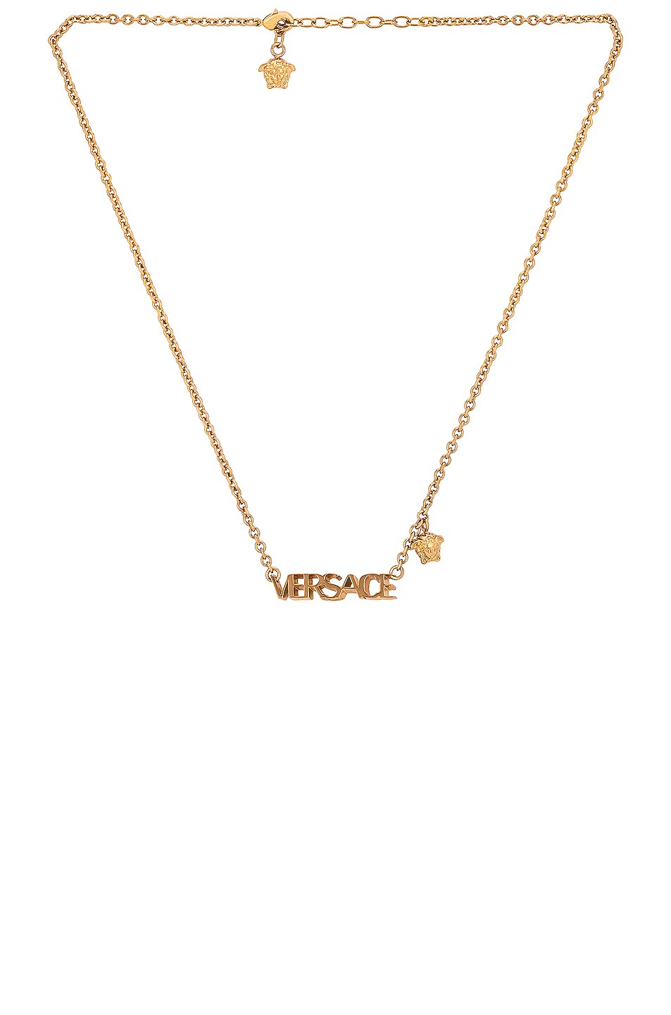 Image 1 of VERSACE Logo Necklace in Gold