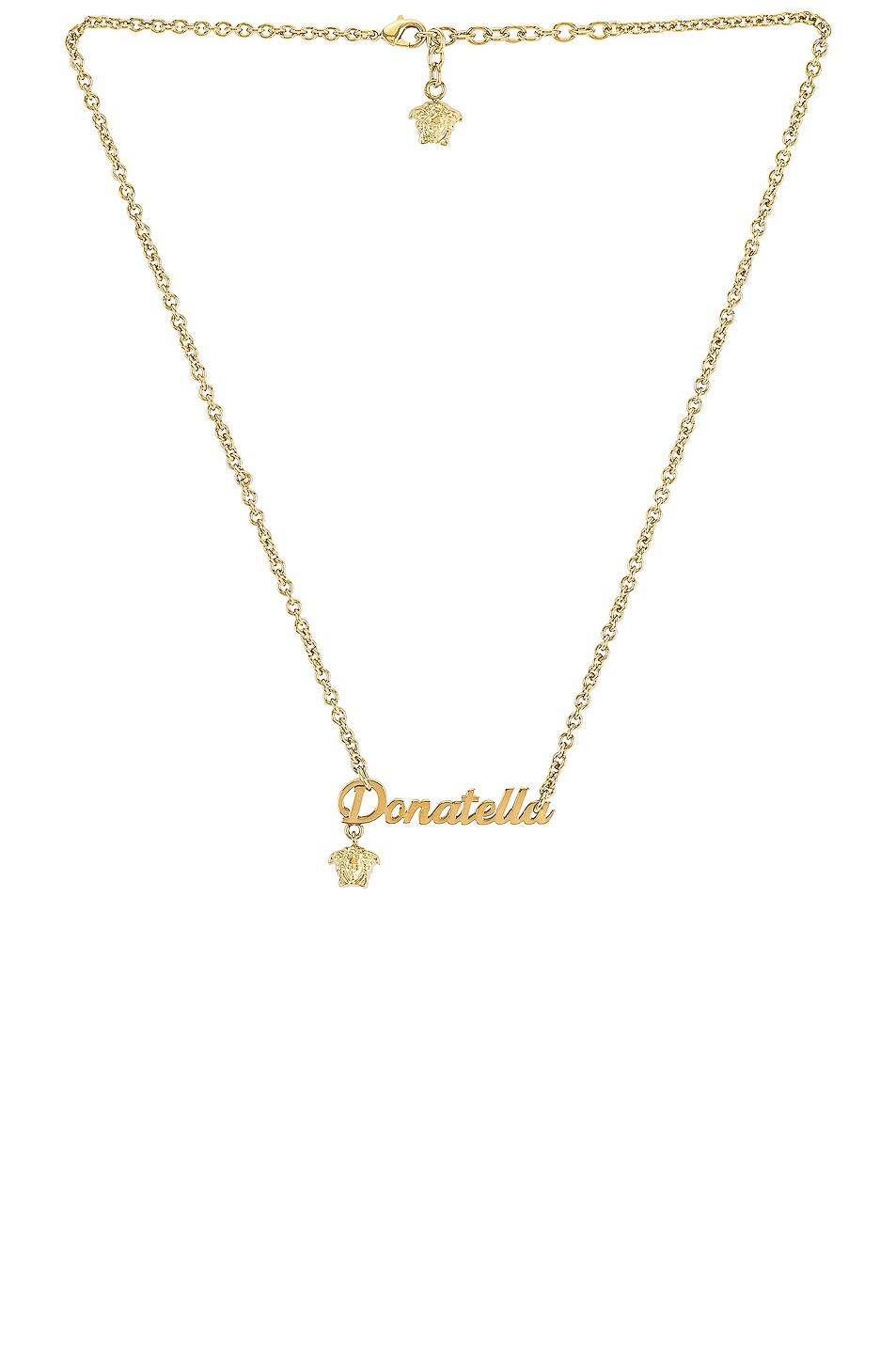 Image 1 of VERSACE Nameplate Necklace in Gold