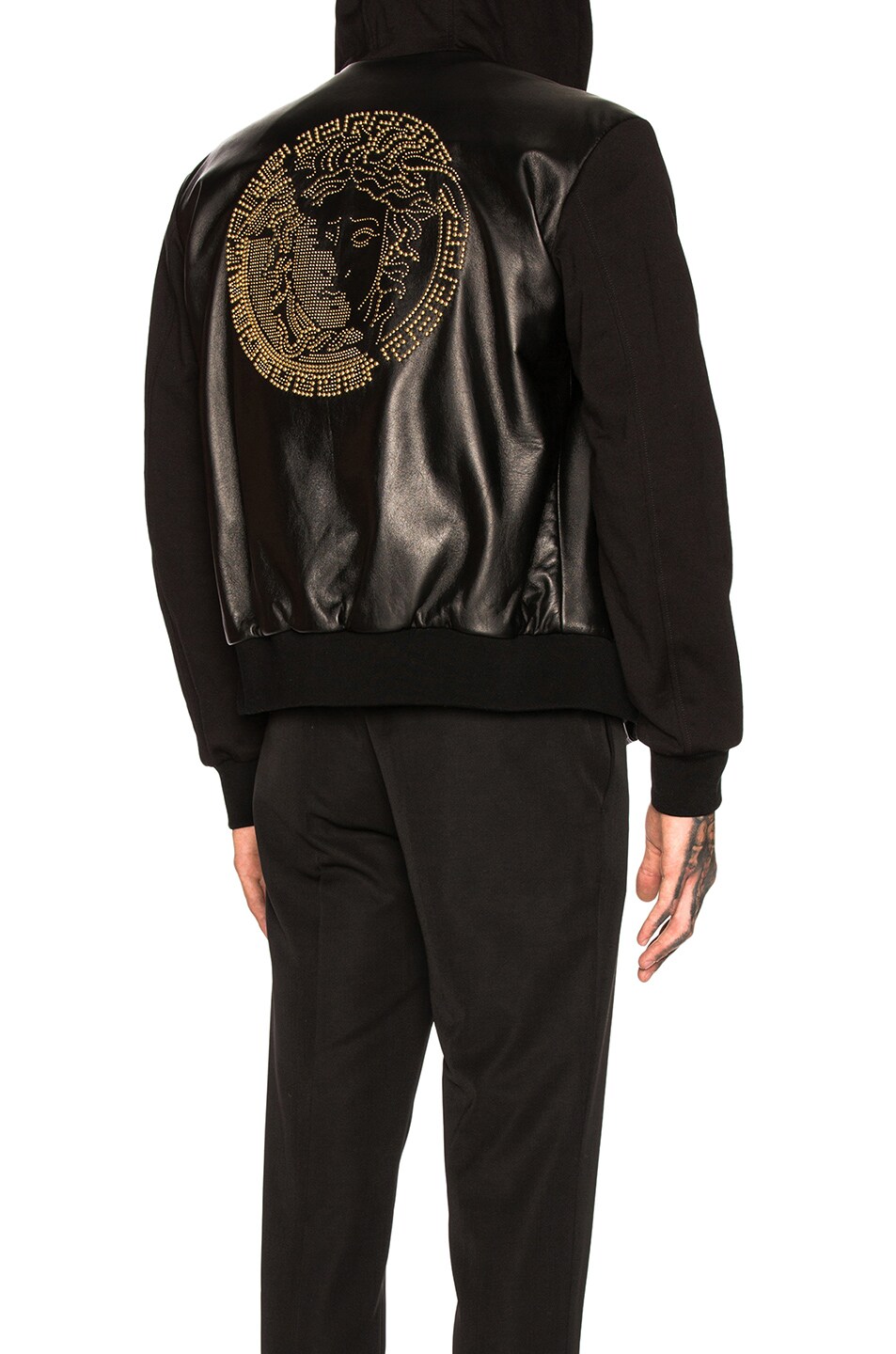 Image 1 of VERSACE Leather Blouson in Black