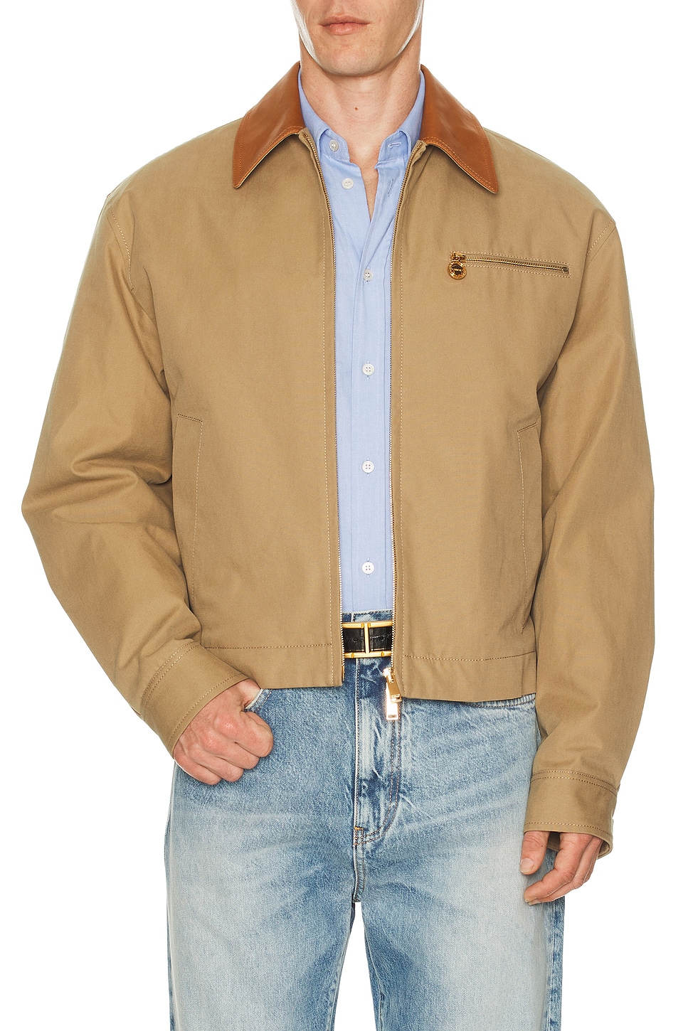 Image 1 of VERSACE Blouson in Warm Beige