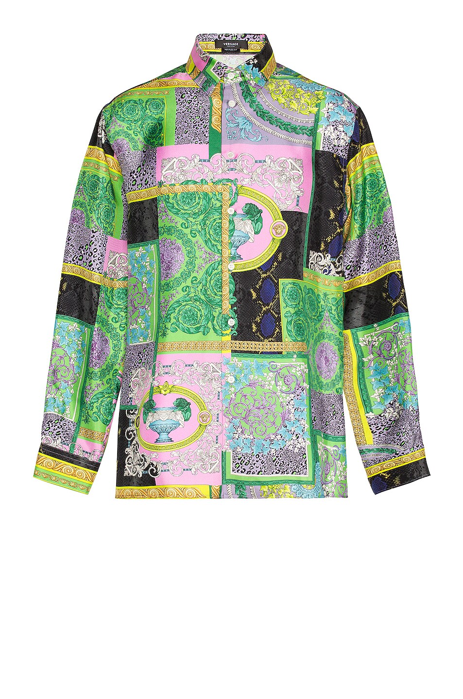 Image 1 of VERSACE Patchwork Shirt in Multi