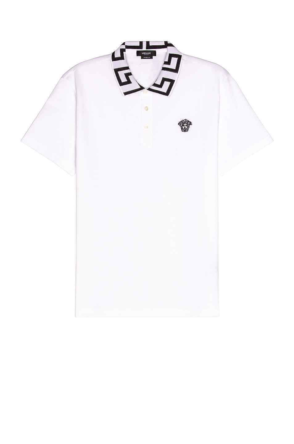 Image 1 of VERSACE Polo in Bianco & Nero
