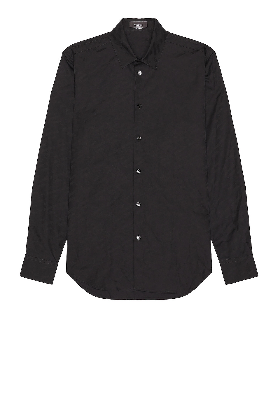 Image 1 of VERSACE Monogram Oxford Shirt in Nero