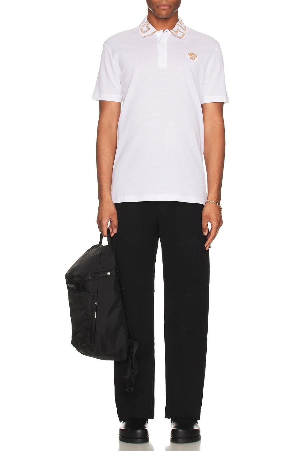 Image 1 of VERSACE Polo in Optical White